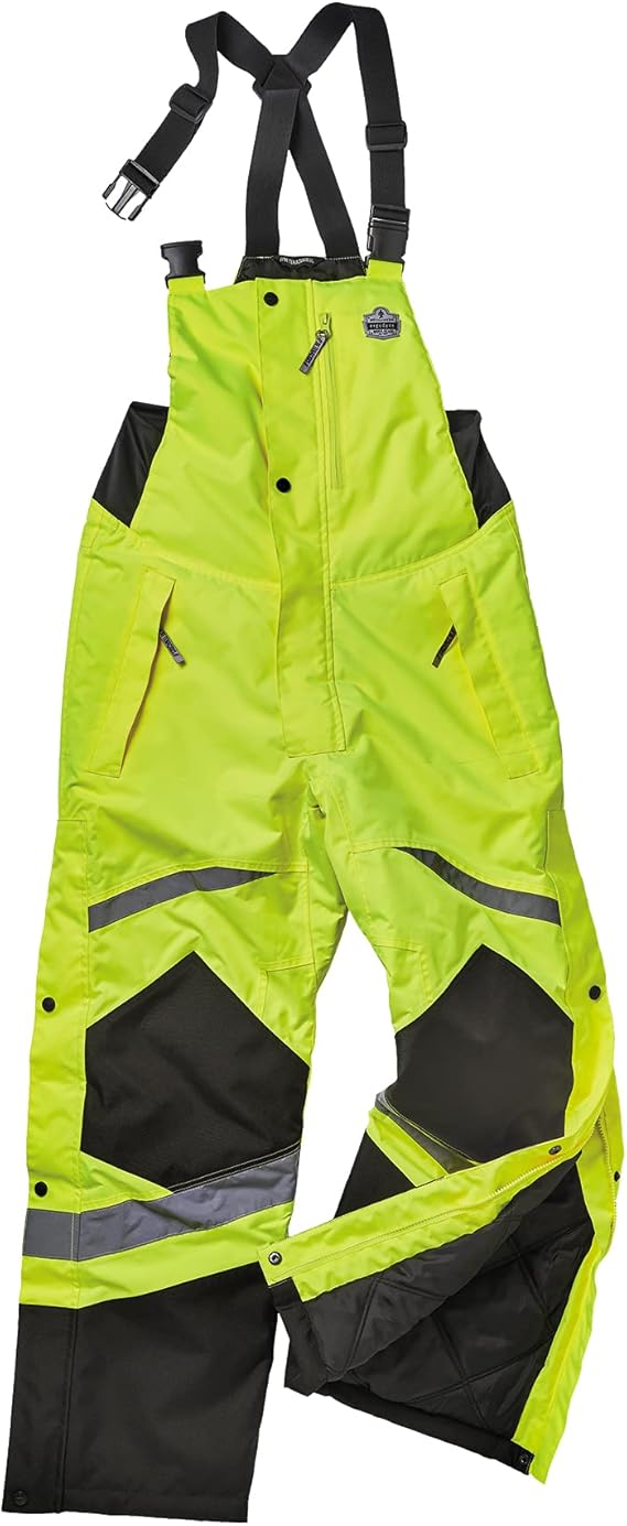 Ergodyne GloWear 8928 Insulated Thermal Bib, HiVis Class 3 S-3X